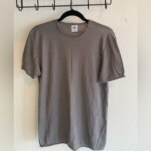Zara Men's Short Knit Tee